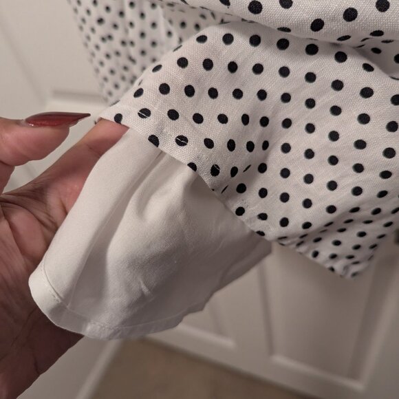 Reformation Malvina Linen Dress Ivory - Size 12 - Picture 9 of 12